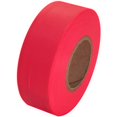 thumbnail image 3 of Tape Planet Flagging Tape 1-3/16 inch x 150 ft Non-Adhesive Plastic Ribbon, Fluorescent Red, 3 of 4