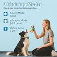 thumbnail image 3 of Dog Training Collar with Remote, 3300FT Range Rechargeable IP67 Waterproof E-Collar with Flashlight, 3 Training Modes, Adjustable Strap for Small, Medium, Large Dogs (8-120lbs), 3 of 11