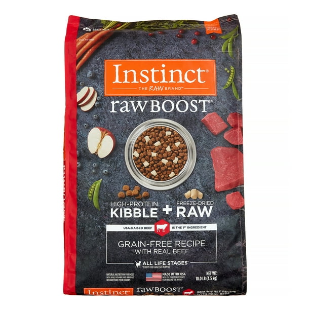Instinct Raw Boost GrainFree Recipe with Real Beef Natural Dry Dog