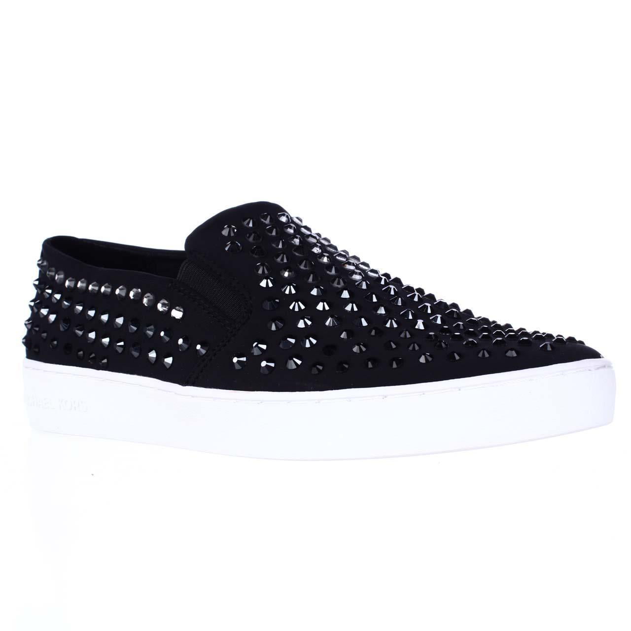 Womens MICHAEL Michael Kors Keaton Slip On Sneakers - Black Studded -  