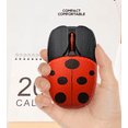 thumbnail image 4 of Cartoon Charging Wireless Mouse, 2.4G Noiseless Mouse, 4-Way Wheel 3 Adjustable DPI Levels for PC, Desktop, Laptop, Windows Computer, MacBook Ke Xiaoji White, 4 of 4