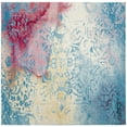 thumbnail image 6 of SAFAVIEH Watercolor Beatrice Abstract Colorful Rug, Light Blue/Light Yellow, 5'3" x 7'6", 6 of 9