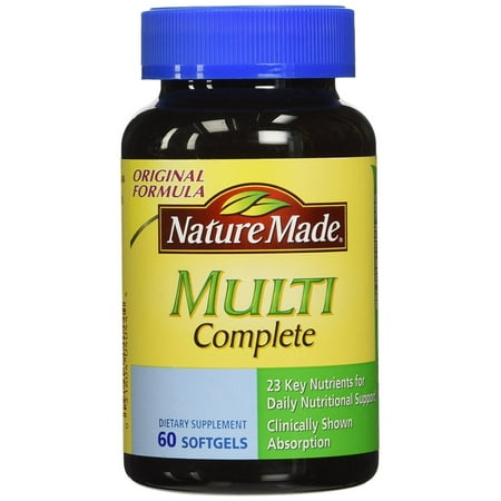 Nature Made Multi Complete Dietary Softgels Original ...