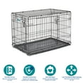 thumbnail image 3 of MidWest Homes for Pets 36-Inch Two-Door iCrate Folding Dog Crate with Divider Panel, Leak-Proof Tray & Secure Latches – Metal Wire Kennel for M-L Breeds – Portable, Durable & Easy to Assemble, 3 of 9