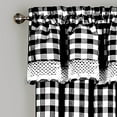thumbnail image 5 of Achim Buffalo Check Window Curtain Panel, 42 inches x 84 inches, Black, 5 of 6