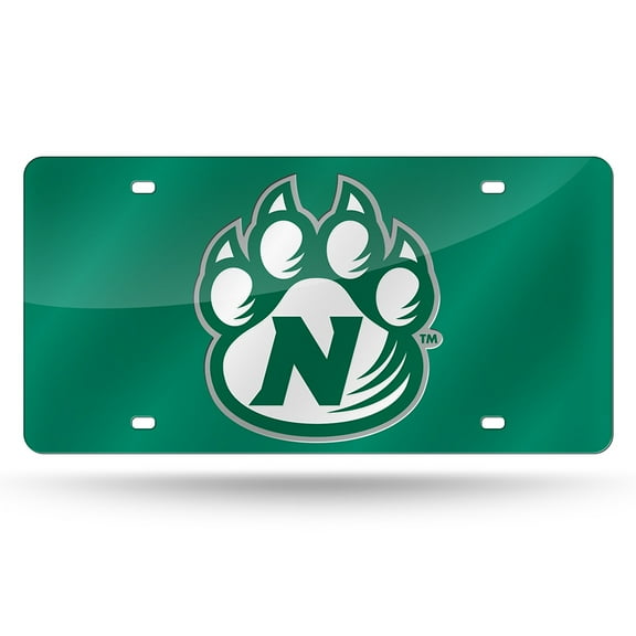 Northwest Missouri State Bearcats Green Mirrored Laser Cut License Plate Laser Tag