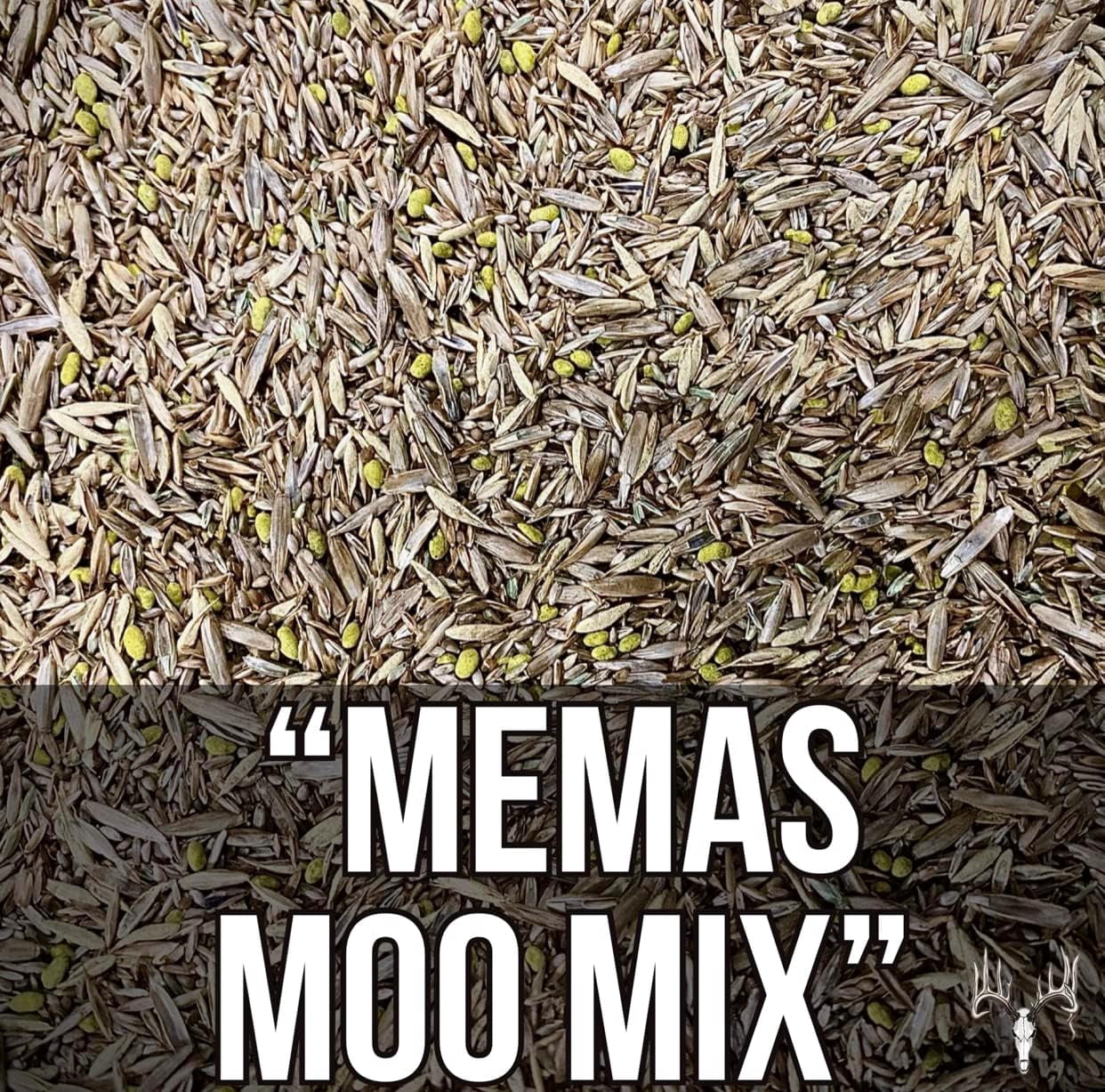 Crooked Bend Memas Moo Mix, 50LB Bulk, Farm Pasture Seed Blend for Horse, Cattle, Pig, Goat, Chicken, Duck, Sheep & Livestock, Grow Alfalfa & Perennial Grasses Fields, Graze & Cold Tolerant
