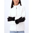 thumbnail image 2 of Isotoner Women's Microsuede Gloves with Faux Fur Cuff, 2 of 7