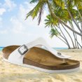 thumbnail image 3 of Bolsa Chanclas de Mujer Sandalias de Verano Suela de Goma para Caminar Cómodo (Blanco 39) Likrtyny Para Estrenar, 3 of 6