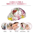 thumbnail image 7 of Sigee Butterflies and Vintage for Women's Shower Cap Reusable Waterproof Hair Cap Large Shower Cap for Women Men, 7 of 7