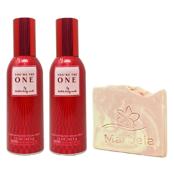 Bath & Body Works You're The One Concentrated Room Spray 2 Pack with a Himalayan Salts Springs Sample Soap