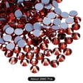thumbnail image 3 of Uxcell 2880 Pcs Hotfix Strass à Dos Plat Cristal Gemmes en Verre SS10 2,9 mm Rouge, 3 of 5