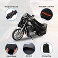 thumbnail image 4 of Cubierta de motocicleta a medida Unique Bargains 301D-PU negra para Suzuki V-Strom 250 2022-2024, cubierta impermeable para motocicleta al aire libre, 4 of 7