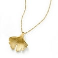 thumbnail image 6 of Ross-Simons 14kt Yellow Gold Satin and Polished Ginkgo Leaf Pendant, Women's, Adult, 6 of 7