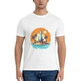 thumbnail image 5 of Graphic Tees Beach Summer Gildan Men's Short Sleeve T-Shirt 180g, 5 of 8