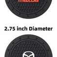 thumbnail image 3 of AOOOOP Car Interior Accessories for Mazda Cup Holder Insert Coaster - Silicone Anti Slip Cup Mat for Mazda 3 6 CX-3 CX-5 CX-9 MX-5 (Set of 2, 2.75" Diameter), 3 of 3
