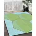 thumbnail image 2 of Ahgly Company Indoor Square Patterned Pale Green Area Rugs, 5' Square, 2 of 6