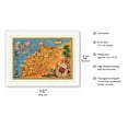 thumbnail image 2 of Morocco (Le Maroc) - Vintage Pictorial Map by Lucien Boucher c.1948 - Japanese Unryu Rice Paper Art Print (Unframed) 12 x 16 in, 2 of 4