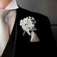 thumbnail image 6 of Mutmorningal Artificial Flower Boutonniere for Bride and Groom, Wedding Decoration Accessory for Special Occasions, 6 of 10