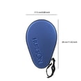 thumbnail image 4 of Universal Table Tennis Rackets Protective Case Waterproof Impact Proof Tennis Rackets Padded Zipper Closure Racquets Storage Bag Pouch PU Leather Blue, 4 of 7