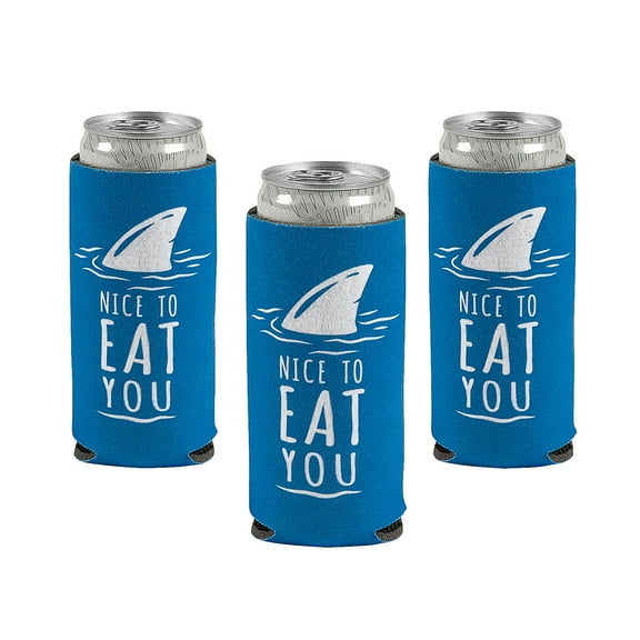 Discovery Shark Week Premium Slim Can Coolers - 12 Pieces