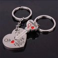 thumbnail image 1 of Llavero en forma de corazón para pareja, llavero de Animal en forma de corazón para amantes, mejores amigos, regalo del Día de San Valentín, 1 of 4