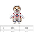 thumbnail image 3 of Halloween Pet Astronaut Costume, 1Pcs Pet Space‑themed Apparel, Unique Standing Transformation Design, Excellent Holiday Party Accessory, Suitable For Daily Walking And Photo Shooting,L, 3 of 7