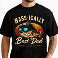 thumbnail image 3 of Mens Funny Fishing Dad T Shirts Bassically Best Dad Ever Fathers Day Graphic Tee for Men Vintage Fishing Graphic Tees, 3 of 6