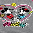thumbnail image 3 of Mickey & Friends - Mickey Minnie Minkey - Toddler And Youth Girls Raglan Graphic T-Shirt, 3 of 4