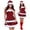 C-Hot Pink, variant on Lovskoo Women's Christmas Holiday Plush Hooded Dress Christmas Gift for Women A-Red