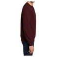thumbnail image 3 of Mens Core Fleece Classic Crewneck Cotton/Poly fleece Sweatshirt Maroon 3XL, 3 of 6