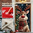 thumbnail image 6 of Festive Christmas Elk Door Banner Decorative Polyester Holiday Door Cover,Christmas Doors Cover Decor Front Doors Covers Xmas Hanging Banner Elk Background for Home Holiday, 6 of 8