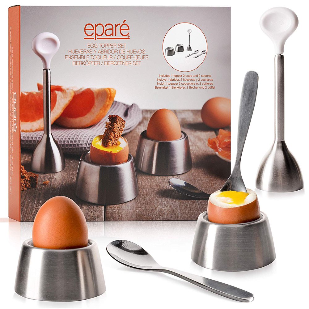 Epare Egg Cracker Topper Set 2.0 Complete Soft Boiled Egg Tool Set