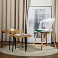thumbnail image 2 of STARWAY White Dining Chairs Set of 2, with Plywood feet and Polypropylene Shell, with Cushion, 2 of 10