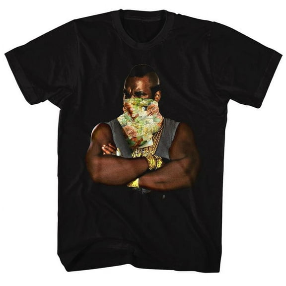 Mr. T Flower T 2 Black Adult T-Shirt 4Xl