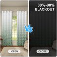 thumbnail image 2 of Nanqianyi Dark Green Damask Blackout Curtains,Grommet Top,Thermal Insulated,Set of 2 Panels,42x63 Inch, 2 of 6