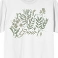 thumbnail image 2 of Vintage Botanical Grow Crew Neck Short Sleeve White Adult T-shirt-3XL, 2 of 5