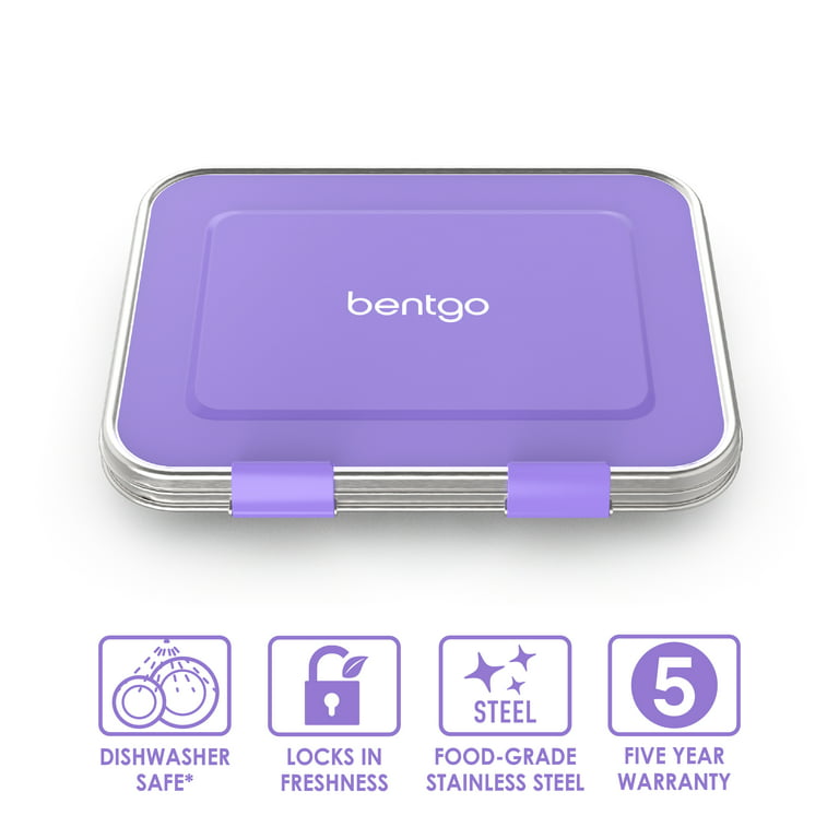 Bentgo Kids' Stainless Steel Leakproof 3 Compartments Bento-style Lunch Box  : Target
