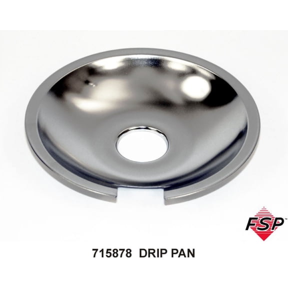 ForeverPRO 715878 8 Inch Drip Pan for Whirlpool Range 715878 4381751 2612 4371751