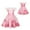 A769-Pink45, variant on Girls Glinda Dress Pink Glinda Costume Kids Tulle Birthday Party Cosplay Dress with Accessories for 7-8 Years