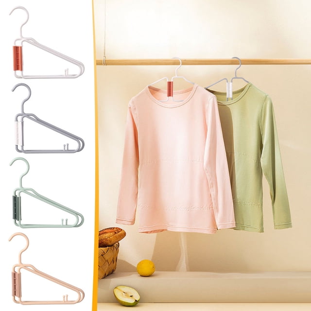 Fiudx Percha Plegable, Ahorra Espacio, No Se Arruga, Fácil de Plegar, Ideal para Organizar El Hogar, Multiusos para Dormitorio y Armario, 39,5 X 21 Cm, Juego de 3