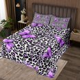 thumbnail image 2 of Erosebridal Cheetah Leopard Print Coverlet Set Twin, Butterfly Bedding Set, Animal Decor, 2pcs, 2 of 5
