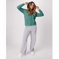 thumbnail image 6 of Hanes EcoSmart Women's Full-Zip Fleece Hoodie Spanish Moss XL, 6 of 7