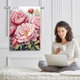 thumbnail image 6 of Peony Watercolor Background Garden Flag Double Sided House Flag for Outdoor Home, Personalized All Year Round Yard Decor 12 x 18 Inch, 6 of 6