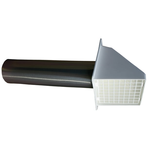 DRYER VENT HOOD WHITE 4IN