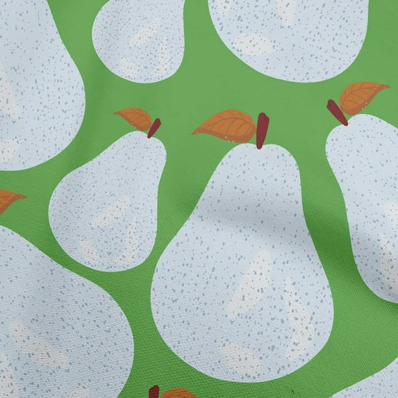 oneOone Cotton Cambric Light Green Fabric Fruits Sewing Material Print Fabric By The Yard 56 Inch Wide