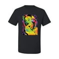 thumbnail image 2 of Wild Bobby, Colorful Woman Marilyn Monroe Pop Culture Men's Graphic T-Shirt, Black, Small, 2 of 3