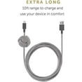 thumbnail image 5 of Native Union Night Cable - 10ft Ultra-Strong Reinforced [MFi Certified] Durable Lightning to USB Charging Cable with Weighted Knot Compatible with iPhone/iPad (Zebra), 5 of 5