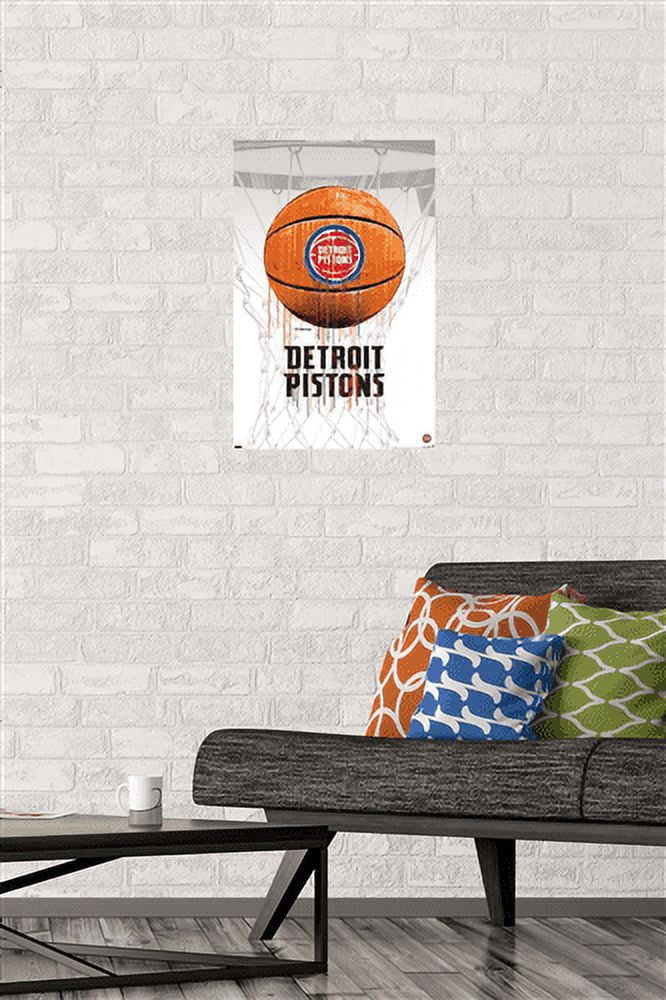 NBA Detroit Pistons - Drip Basketball 21 Wall Poster, 14.725" x 22.375"