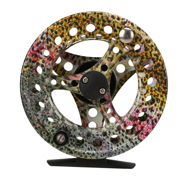 Fly Reel,7/8 Fish Skin Pattern Fly Reel Fly Fishing Reelfor Bass Precision  Engineered 